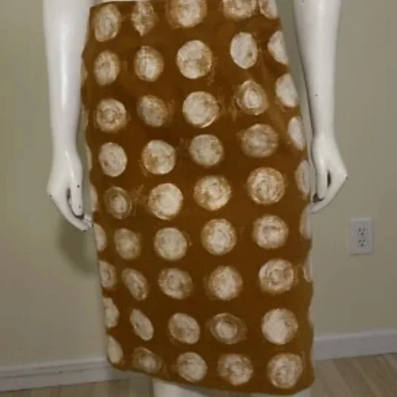 Anthropology MAEVE Polka Dot Pencil Skirt Sz 10 - Picture 1 of 8